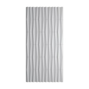 Decorative Ripple Geometric PU Panel in Alabaster - Pack of 2