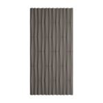 Dropship - Decorative Ripple Geometric PU Panel in Taupe - Pack of 2