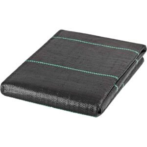 1m x 10m - 100GSM Weed Control Membrane - Heavy Duty Lightweight, Breathable
