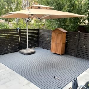 30cm x 30cm PVC Interlocking Flooring Tiles - Easy-Adhesive Installation, Durable Plastic