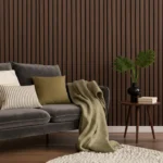 Acoustic Slat Wall Panel Walnut 2400mm x 600mm x 21mm