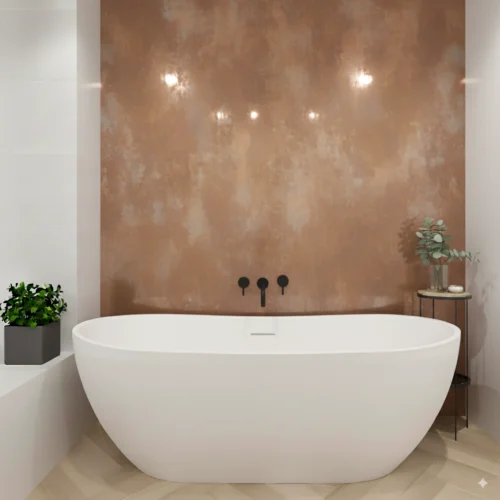 PVC Shower Panel Copper  - 2400mm x 1000mm x 10mm