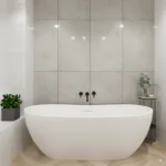 PVC Shower Panel Grey Tile  - 2400mm x 1000mm x 10mm