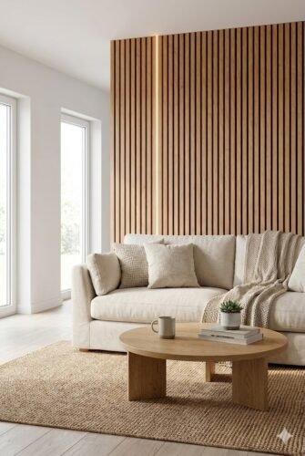 Acoustic Wall Panel Warm White Light Bar